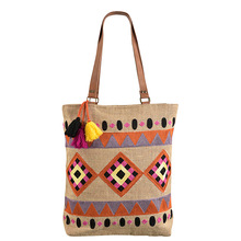 Shruti Impex Cotton+Canvas+jute + burlap Tote Jute Bag, for Daily, Color : Multi Color, Multi