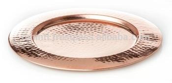 WEDDING COPPER CHARGER PLATE