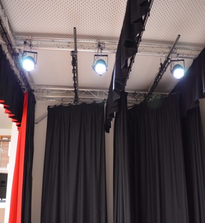 Motorized Stage Curtains Track