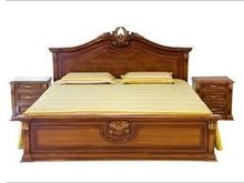 MUKTA ARTS Wood CARVING BED, Size : Double