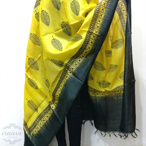 Printed Fancy Silk Dupatta, Technics : Handloom