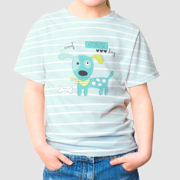 Round Neck Printed Kids T-Shirt