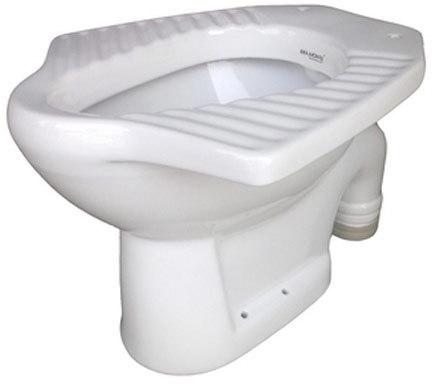 Puta Belli Anglo Indian Toilet Seat, Color : White