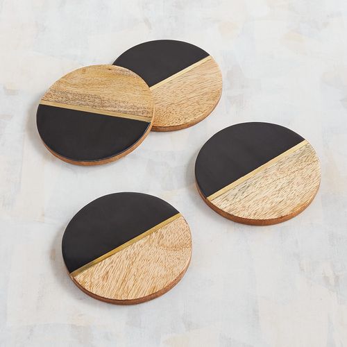 Wooden Round Wood Coasters, for Decoration Use, Hotel Use, Restaurant Use, Tableware, Size : 4x4 inches