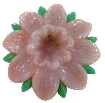 Natural Pink Opal Gemstone Carving Flower Hand Carved Loose Stones