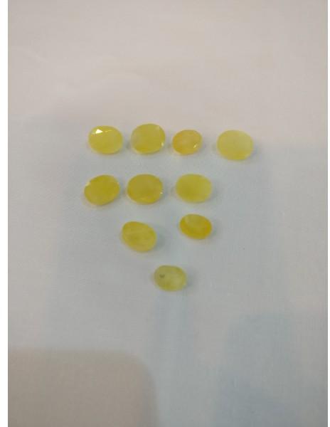Natural Yellow Sapphire Gemstone Oval Shape Regular Cut Stones LGS81
