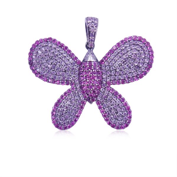 Silver Butterfly Pendant Jewelry, Occasion : Party