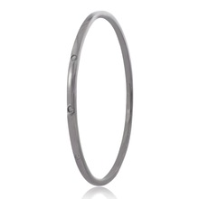 Solid Sterling Silver Fashion Bangle