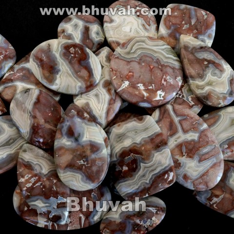 Laguna Lace Agate Stone Cabochon Gemstone