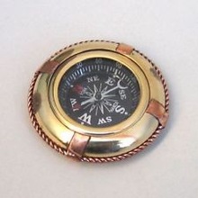  BRASS POLISH Qibla Direction compass