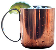 Red copper mug