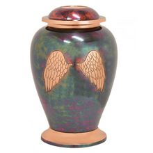 Engraved Raku Finish Cremation Urn, for Adult, Style : American Style