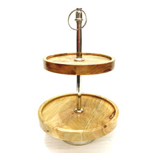 Wooden Decorative TWO Tier Cake Stand