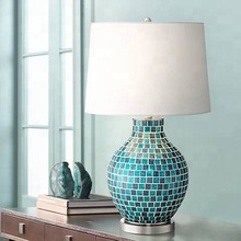 Blue Jar Table Lamp With Shade, Certification : CE, FDA, RoHS
