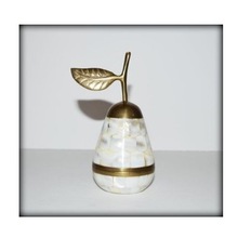 Pearl Pear Brass Metal keepsake Urns, for Baby, Style : American Style