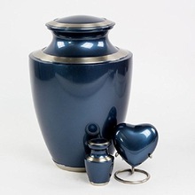 Sapphire Blue Cremation Urn