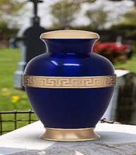 Sky Blue Memorial Urn