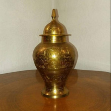 Metal Vintage Brass Urn, Style : American Style