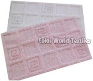 Cotton Embossed Bath Mat, for Home, Hotel, Office, Restaurant, Feature : Good Designs, Great Designs