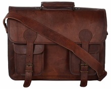 Leather Briefcase Leather Messenger bag, Size : Customized Size
