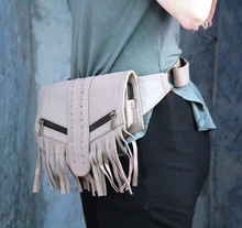 outdoor hiking belt wholesale genuine leather waist bag fanny pack