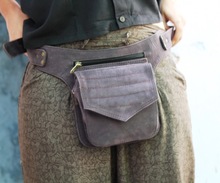 Travel utility Leather Hip Belt\'s fanny pack women