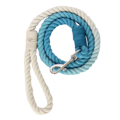 Blue White Ombre Cotton Dog Leash, Feature : Eco-Friendly