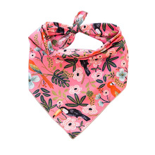 Red Colorful Printed Cotton Dog Bandana, Feature : Eco-Friendly