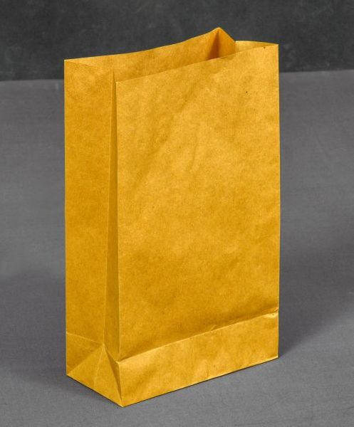 Non Laminated Kraft Paper Grocery Bags, Technics : Machine Made