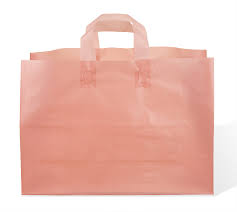 Plain Peach Colored Paper Bags, Style : Handled