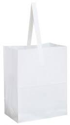 Plain White Paper Bags, for Packaging, Shoppimg, Feature : Easy Folding, Eco-Friendly