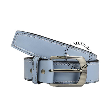 Blue color Genuine Leather Belt