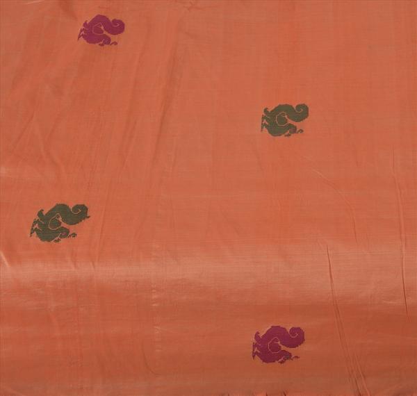 Cotton woven pink craft fabric cultural sari