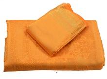 Sanskriti Woven Art Silk Sari, Color : Yellow