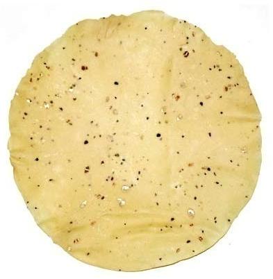 Round Black Pepper Papad