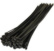 Non Polished 400x4.8 mm Cable Tie, Color : Black