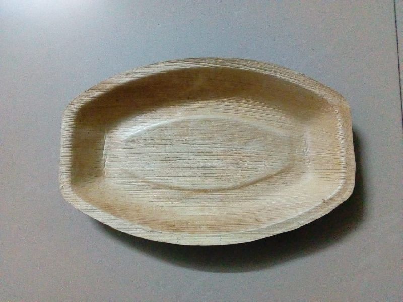 13 x 8 Inches Areca Leaf Oval Tray