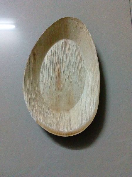 9 x 6 Inches Areca Leaf Oval Tray