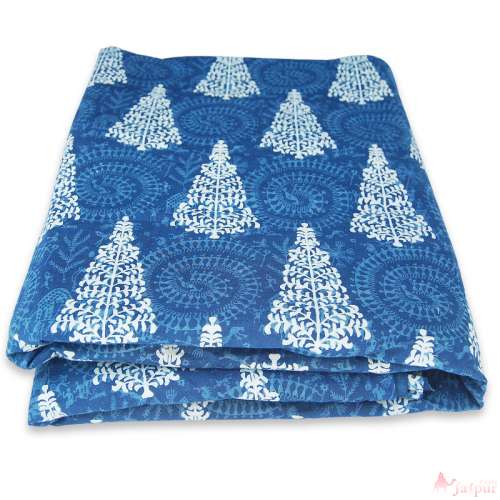Christmas Tree Printed Cotton Fabric