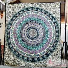 Elephant Indian Mandala Tapestry Wall Hanging Boho Bedspread-Craft Jaipur