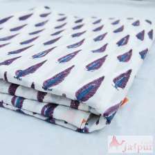 Floral Hand Block Print Natural Cotton Fabric Sewing Material-Craft Jaipur