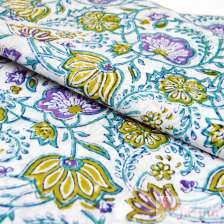 Floral Printed Cotton Summer Clothing Voile Fabric 10 yards