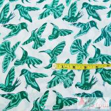 Flying Bird Printed Block Running Cotton Dressmaking Fabric-Craft Jaipur