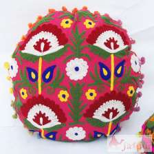 Handmade Suzani Pillow Cases Embroidered Cushions-Craft Jaipur