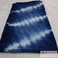 Indigo Tie Dyed Natural Cotton Shibori Dress Sewing Fabric-Craft Jaipur
