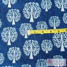 Indigo Tree Of Life Block Printed Natural Cotton Fabric-Craft Jaipur