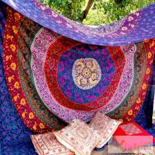 Large Mandala Tapestry, Hippie Boho Comforter Bedspread-Craft Jaipur