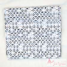 White Running Cotton Hand Block Printed Sewing Voile Fabric-Craft Jaipur