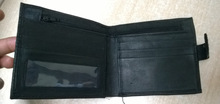 Sheep Leather Wallet, Color : Black Brown