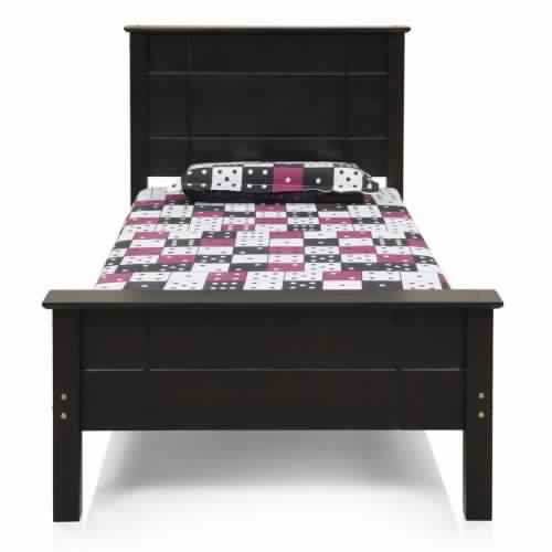 Austin Hard Wood Single Size Bed (Choclate)